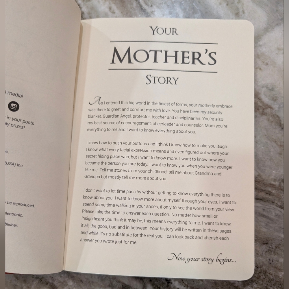 'Your Mother's Story' Journal - Picture 3 of 6